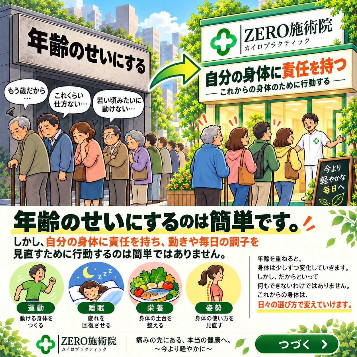 🌿 年齢のせいにするのは簡単です