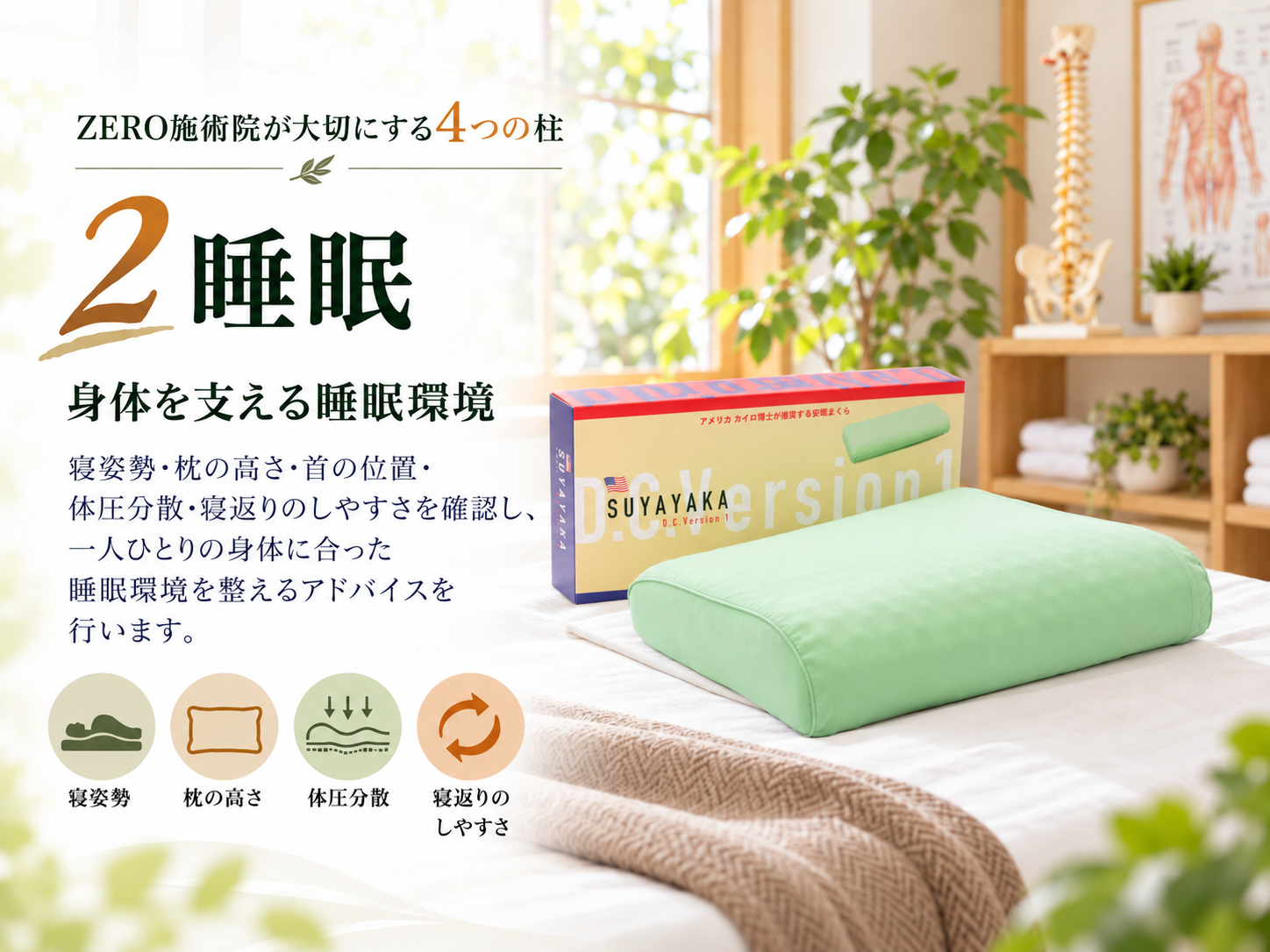 睡眠の大切さの説明している風景です